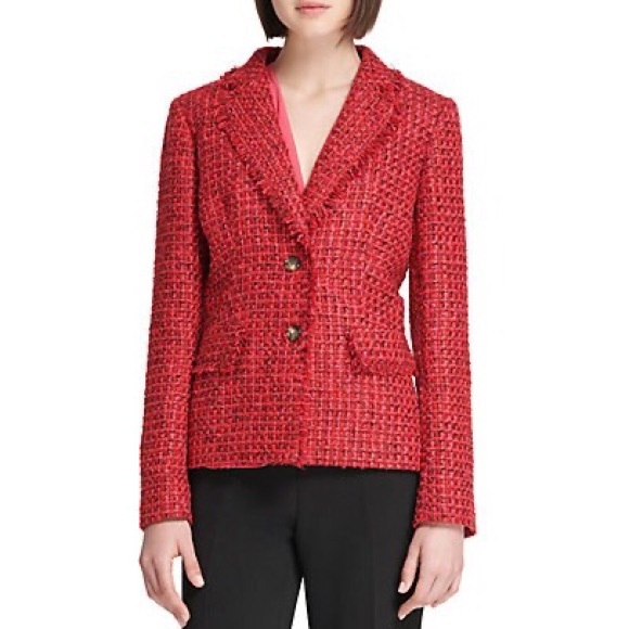 donna karan tweed jacket